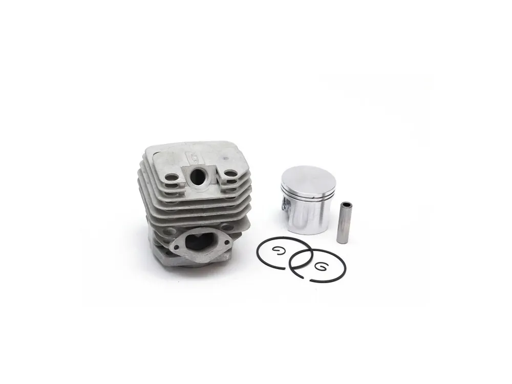 Píst a válec bez dekompresního ventilu pro Hecht 950, Faworyt, Eco, Lider, Sterwins, Garland, NAC, Victus, Castorama, Harder, Cedrus - 45 mm nahrazuje 950B01 Autentický
