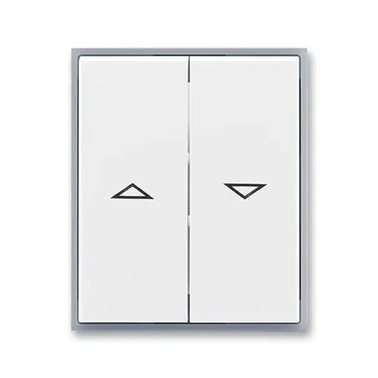ABB ELEMENT Ovladač 3558E-A00662 04 spínače žaluziového kolébkového, dělený, s potiskem, bílá/ledová šedá Přímo Od Výrobce