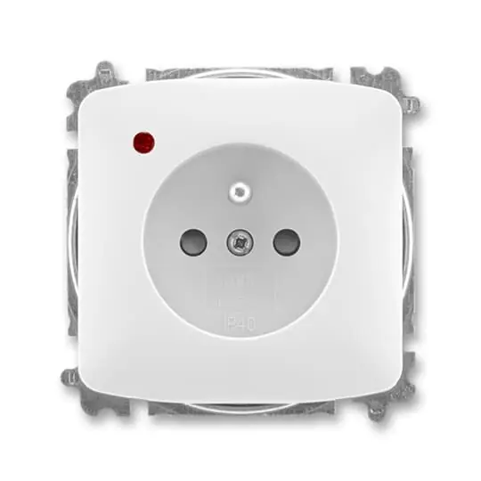 ABB TANGO Zásuvka 5599A-A02357 B jednonásobná s clonkami, s ochranou před přepětím, bezšroubová, bílá Dokud Zásoby Vydrží