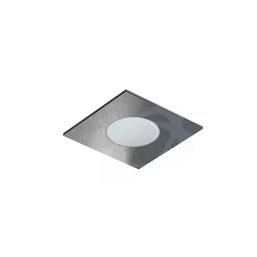 Svítidlo vestavné LED 5W 3000K 375lm 120° čtverec stříbrná br. IP65 Doprava Zdarma