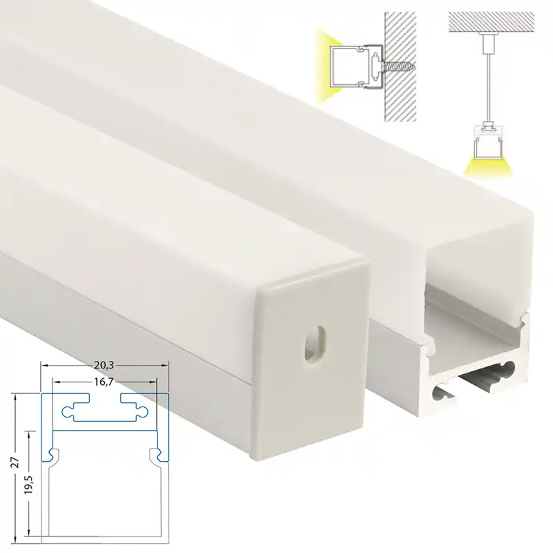SK0334559-CZ20260306-083626-0-1772757396-pim-1215309_1 MCLED Profil AL 20x27mm, ZR závěsný, mléčný difuzor, komplet, 2m Ruční Výroba