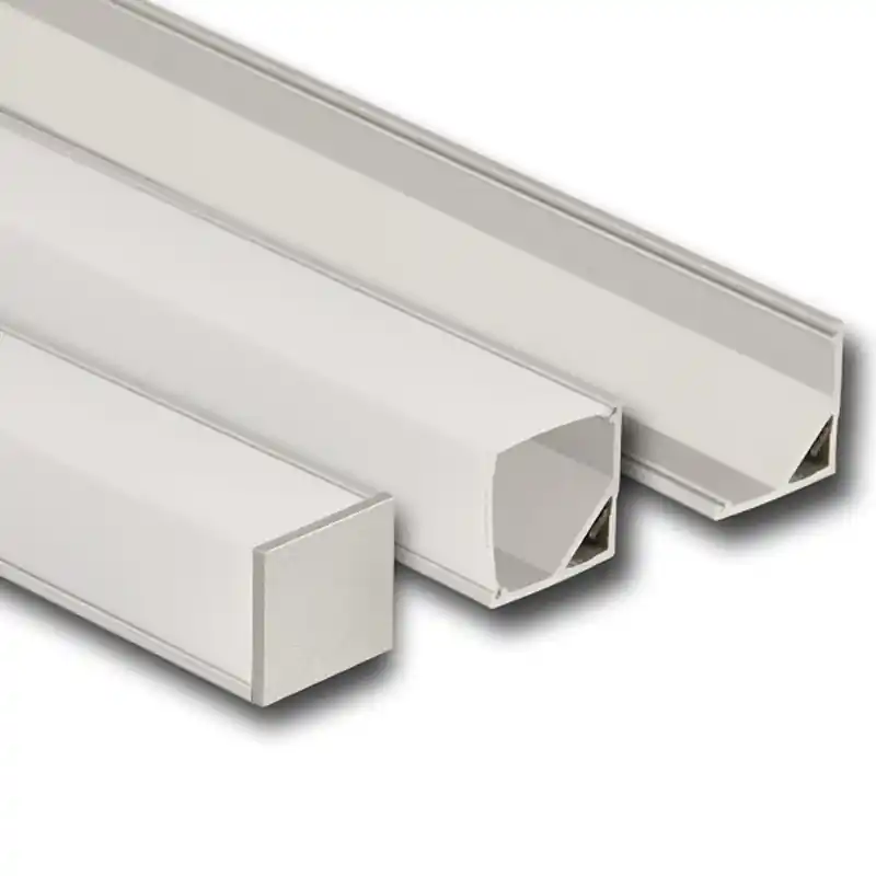MCLED Profil AL 16x16mm, RD rohový, mléčný difuzor, komplet, 2m Odeslání Ihned