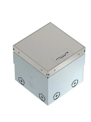 OBO BETTERMANN Podlahová zásuvka, bez drážky pro krytinu, 15kN, 140x140x110, Nerez ocel, A2  typ UDHOME2 GVN Dokud Zásoby Vydrží