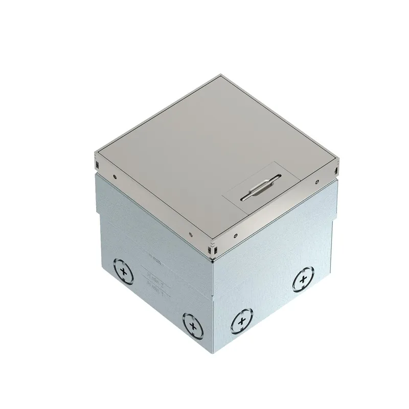 OBO BETTERMANN Podlahová zásuvka, bez drážky pro krytinu, 15kN, 140x140x110, Nerez ocel, A2  typ UDHOME2 GVN Dokud Zásoby Vydrží